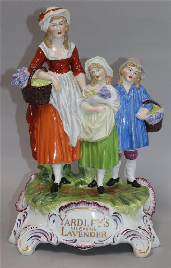 A Dresden Yardley Old English Lavender group and two others